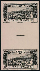 Type Vue de Cayenne, Essai non-dentelé sans valeur dans le cartouche ...