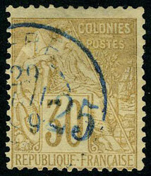 N° 5, 25 s/30c brun, TB, signé Miro