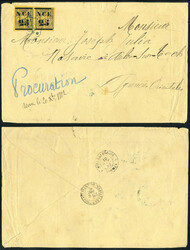 N° 4, 25 s/35 Paire s/L obl. Balade du 2 Oct 82 pour les Pyrénées ...