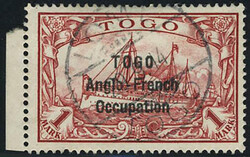 N° 41, 1m carmin, BdF, oblitération centrale, superbe, certificat ...