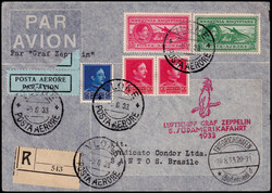 ZEPPELIN 5è SAF 1933 pour le Brésil, LR, TB