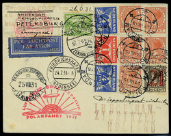 Zeppelin Polarfahrt 1931 CP avec càd Rotterdam 21 VII 15 càd de ...