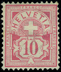 N° 60, 10c rouge, C.L, TB, rare