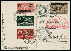 Zeppelin Polarfahrt 1931, CP illustrée CàD Romanshorn 22.VII.31, ...