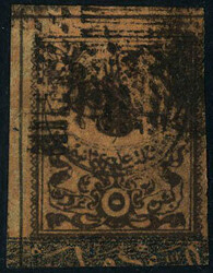 N° 4a, 5 pi rouge brun, TB