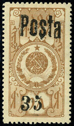 N° 38a, 35c brun-jaune, TB, signé