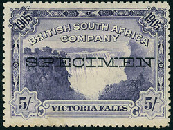 N°76/81, la série surchargée Spécimen, S.G. 400£ (forte ...