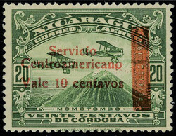 N° 126, 10c sur 20c vert, TB, signé Brun + Champion