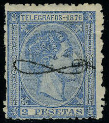 N° 14, 2p bleu TB, rare