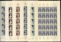 N° 876/77, + 879 + 914/15 + 919 Croix Rouge et Journée du Timbre ...