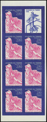 N° 2992, Journée du Timbre 1996 bande carnet non-dentelée, TB
