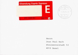 10010100: Altdeutschland Baden Uhrrad Stempel