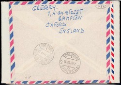 1950-1970, Lot von 6 taxierten Briefen aus England in die Schweiz