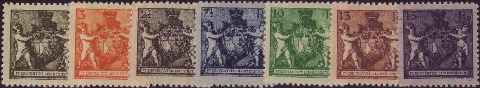 1921, Wappenmuster, tadellos postfrische Serie, fehlerfrei. Kat. 500 ...