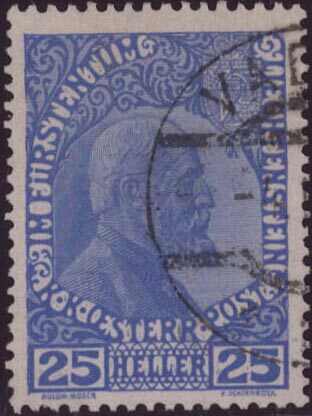 1916, 25 Rp. Fürst Johann II, ultramarin, farbfrisch, sauberer ...