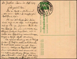 10 Rp.-Frankatur, 5 Rp.-Ganzsache, mit 2 und 3 Rp. Tellknaben als ...