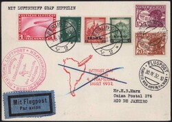 1932,2.5.,4. SAM-Fahrt, Abgabe Pernambuco, Mischfrankatur Österreich ...