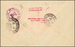 1936 (6./9.5.), 1. Nordamerika-Fahrt 1936, sauberer, eingeschriebener ...