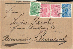 50 Rp.-Frankatur, Fürst Johann II., portogerecht auf ...