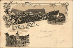 Gruss aus Liestal, Liestal, Kuranstalt Bienenberg, Altes Thor in ...