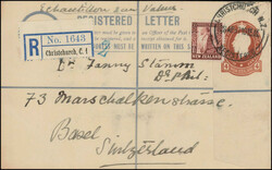 1937, 4 P.-Ganzsachen mit 1 ½ P. Zusatzfrankatur, sehr schöner ...