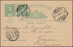 1903+1909, 2 10 R.-Ganzsachen mit 10 R.-Zusatzfrankaturen, eine nach ...