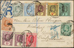 1912+1917, 2 interessante eingeschriebene Briefe in die BERN und ...
