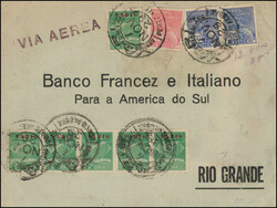 1950: Brasil Emisión de sellos de la compañía aérea privada - Postage due stamps