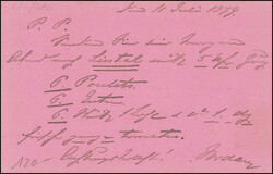 BIENENBERG SOOLBAD ob Liestal, schwarz rötlicher Karte mit der ...