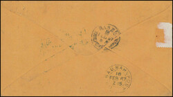 35 C.-Frankatur, 5 C. Thomas Jefferson und 30 C. Benjamin ...