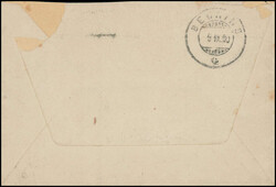 12 Rp.-Mischfrankatur, 2 Rp. Ziffermuster und 5 Rp. UPU (ein kurzer ...