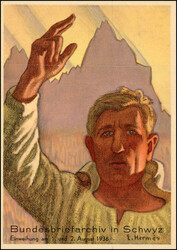 1910-1959, Partie von über 100 Bundesfeierkarten, meist gestempelt, ...