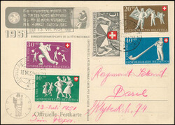 1912-2001, Partie von über 100 Bundesfeierkarten, meist gestempelt, ...