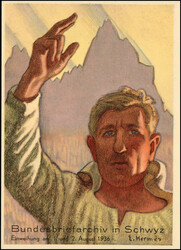 1912-2001, Partie von über 100 Bundesfeierkarten, meist gestempelt, ...