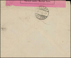 30 Rp.-Frankatur, sauberer Stempel BASEL 10.I.02, auf zensuriertem ...