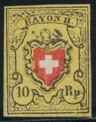 Type 37 (LU), sehr farbfrisch, ungebraucht, allseitig breitrandig, ...