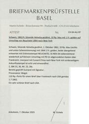 1.10 Fr.-Frankatur, 10 Rp. und 1 Fr., saubere Stempel NEUCHATEL 16 ...