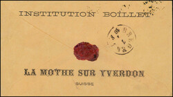 VUITTEBOEUF 6 JUIL, 30 Rp.-Mehrfach-Frankatur, 3 x 10 Rp. rot, ...