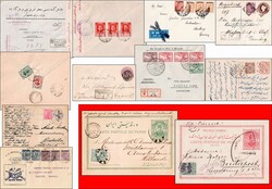 ASIEN, über 100 Frankaturen, Ganzsachen, Flugpostbelege und Zensuren ...