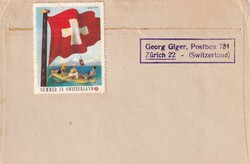 1953, 3 Flughafen FDCs: Zürich im Viererblock nach USA, BERN ...