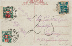 1923/25, 2 Ansichtskarten, eine von BETHLEHEM mit der Grotte und eine ...