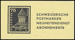 1967, mit der Abbildung der 75 Rp.-Marke Luzern, auf der Rückseite, ...