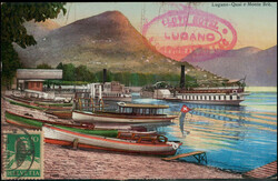 60 Rp.-Frankatur, 2x 10 Rp. (eine Marke auf der Bildseite) und 2x 20 ...