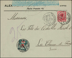 1919 und 1946, je ein Brief nach der Schweiz adressiert und da mit ...