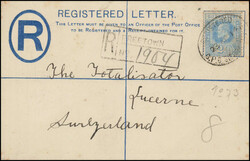 1912+1914, eine 12 C.-Frankatur und eine Ganzsache mit ...