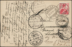 10 Rp.-Frankatur, sauberer Stempel ALTDORF 30.III.10, Ansichtskarte ...