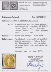 30Rp HELVETTA, doppelt gestempelt, farbfrisch, gut gezähnt, ...