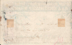 1920, 30+30Rp. Helvetia mit Schwert Eindrucke auf Klebezettel H.& ...