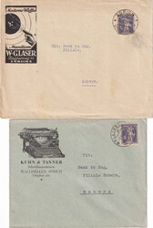 1917/27, 3 Firmenbriefe von Zürcher Firmen (W. Glaser, Kuhn &amp; ...