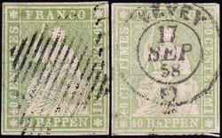 5655134: Strubel 3. Berner Druck dickes Papier - Stempel